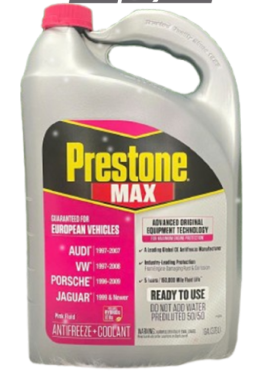Nước làm mát Prestone màu hồng