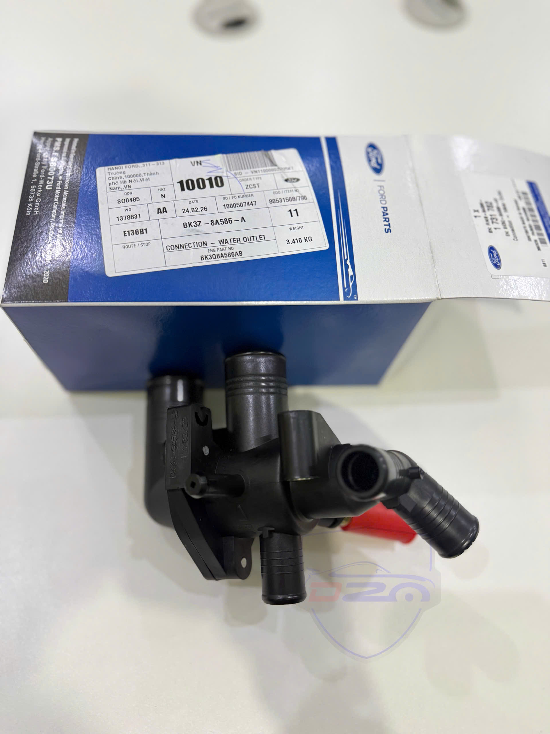 cụm van hằng nhiệt ford ranger, transit xịn hãng - Ảnh 2