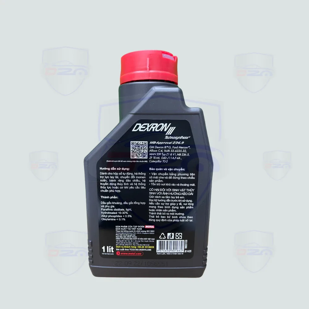 Dầu Hộp Số Tự Động Trợ Lực Tay Lái Motul Dexron III 1L