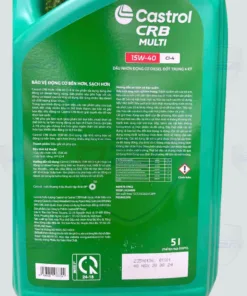 Dầu Động Cơ Diesel Castrol CRB MULTI 15W-40 CI-4 | 5 Lít – Bảo Vệ Vượt Trội
