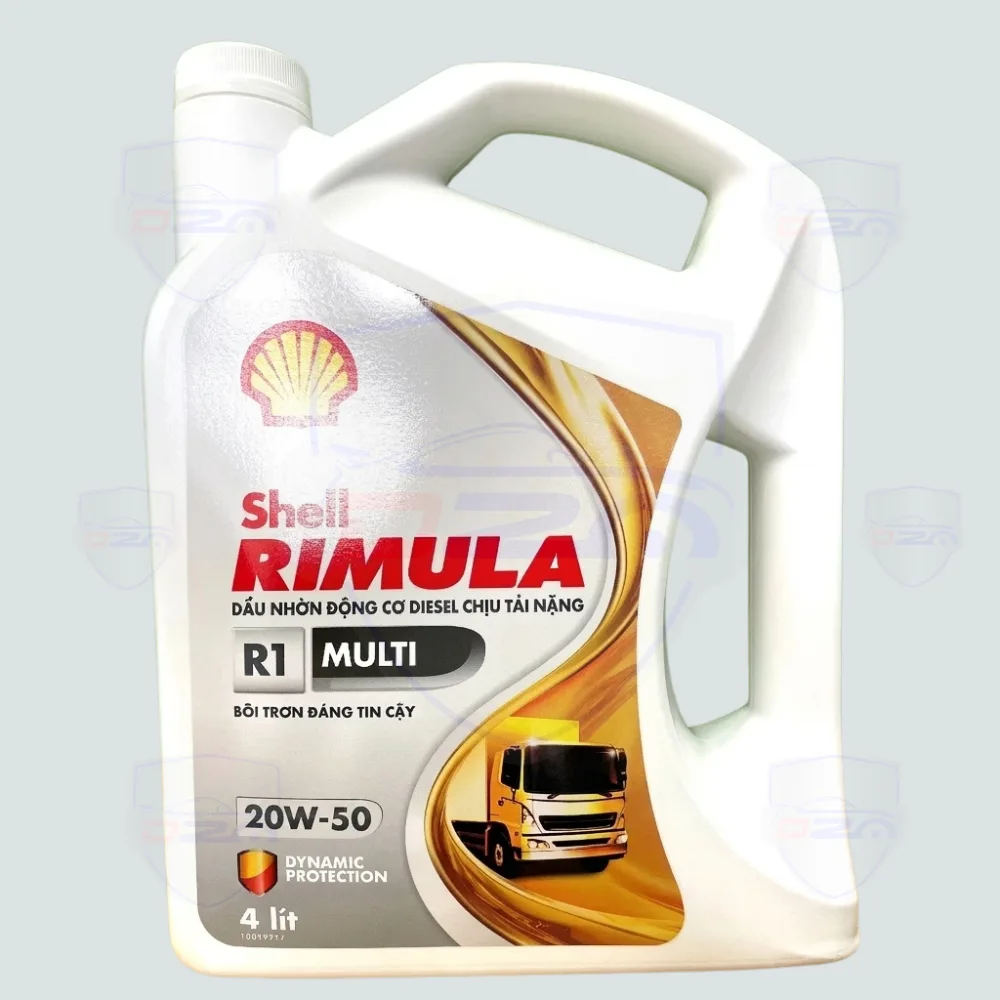 Dầu Động Cơ Diesel Shell RIMULA R1 MULTI 20W-50 CD/SE (4 Lít) - Không Dùng Tourbo