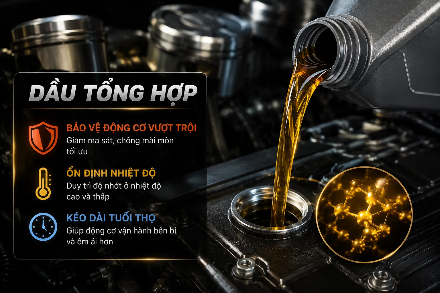 Dầu tổng hợp là gì, công dụng của dầu tổng hợp. (Nguồn: Ảnh minh họa)