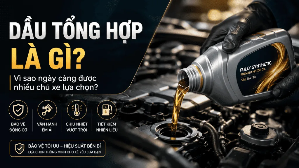 Dầu tổng hợp là gì? Vì sao ngày càng được nhiều chủ xe lựa chọn