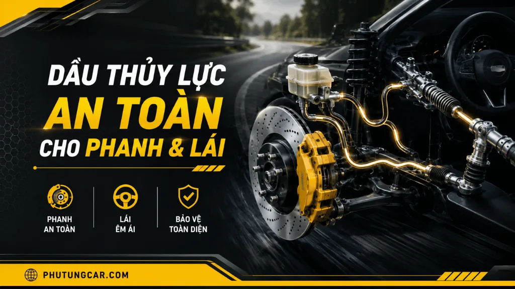 Dầu Thủy Lực Ô Tô chính hãng giúp bảo vệ hệ thống phanh và trợ lực lái, duy trì hiệu suất vận hành ổn định và an toàn.