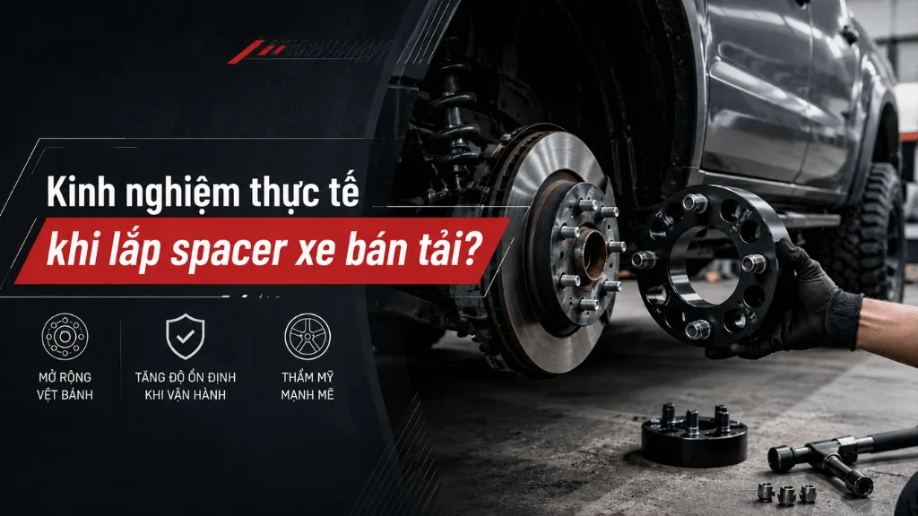 Kinh nghiệm thực tế khi lắp spacer xe bán tải?