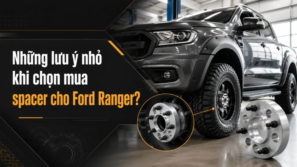 Những lưu ý nhỏ khi chọn mua spacer cho xe Ford Ranger?