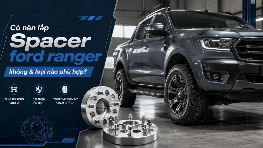 Spacer ford ranger: Có nên lắp không & loại nào phù hợp?