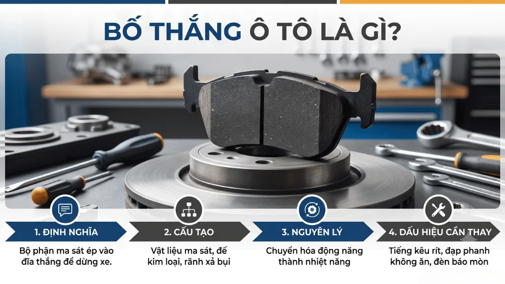 Bố thắng ô tô là gì