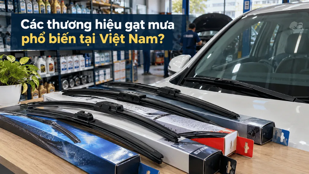 Các thương hiệu gạt mưa phổ biến tại Việt Nam?