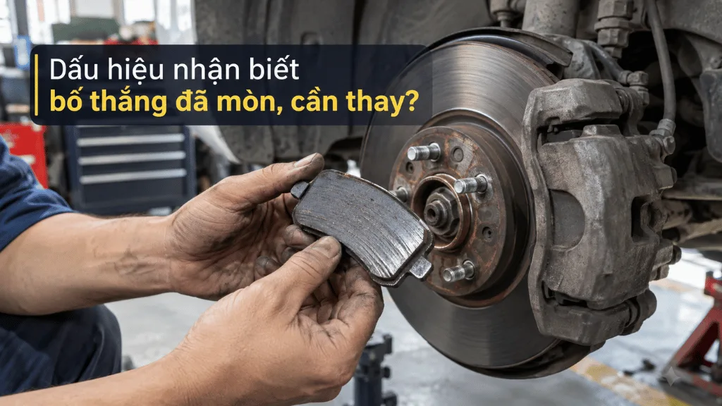 Dấu hiệu nhận biết bố thắng đã mòn, cần thay?