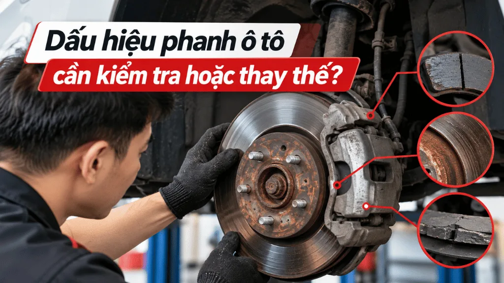 Những dấu hiệu phanh ô tô cần kiểm tra hoặc thay thế