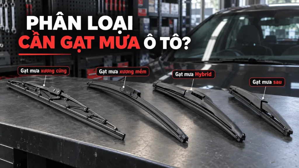 Phân loại cần gạt mưa ô tô?