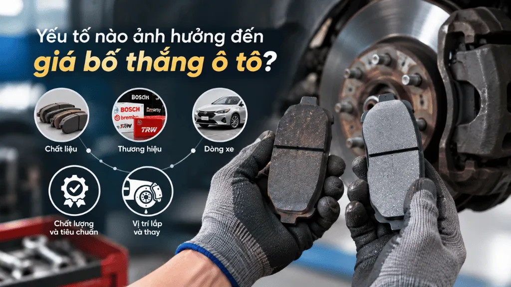 Yếu tố nào ảnh hưởng đến giá bố thắng ô tô?