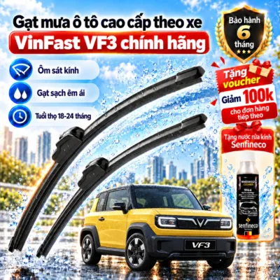 Gạt mưa ô tô cao cấp theo xe VinFast VF3 chính hãng.