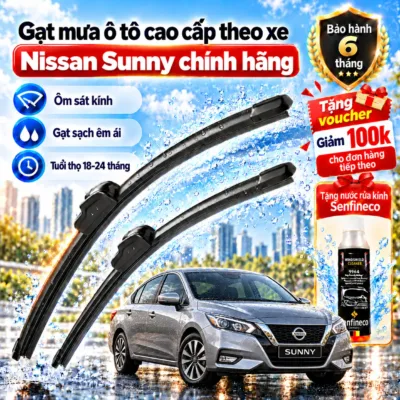 Gạt mưa ô tô cao cấp theo xe Nissan Sunny chính hãng.