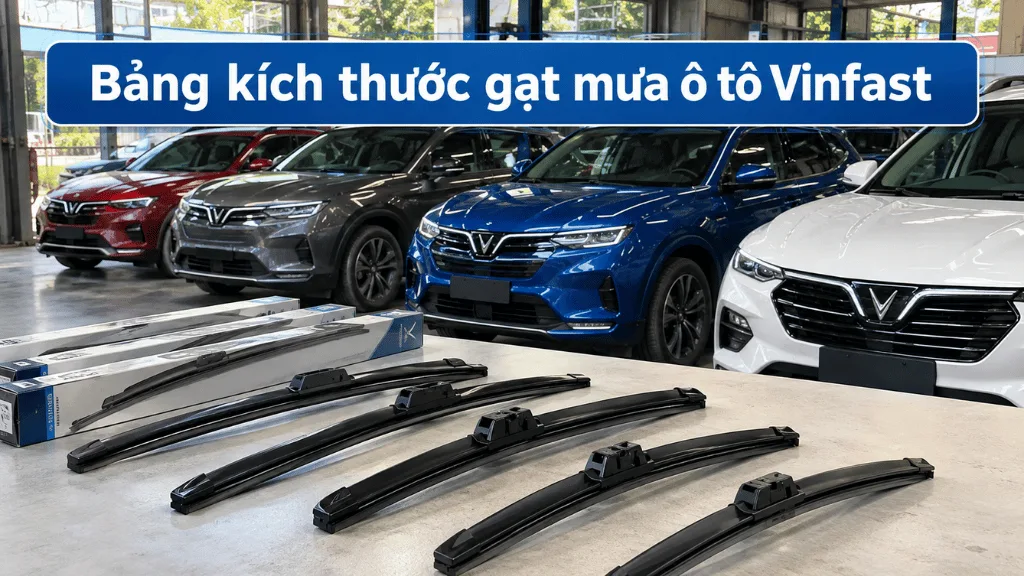 Bảng kích thước gạt mưa ô tô Vinfast