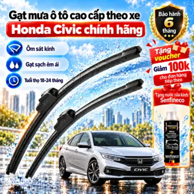 Gạt mưa ô tô cao cấp theo xe Honda Civic chính hãng.