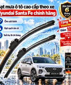 Gạt mưa ô tô cao cấp theo xe Hyundai Santafe chính hãng.