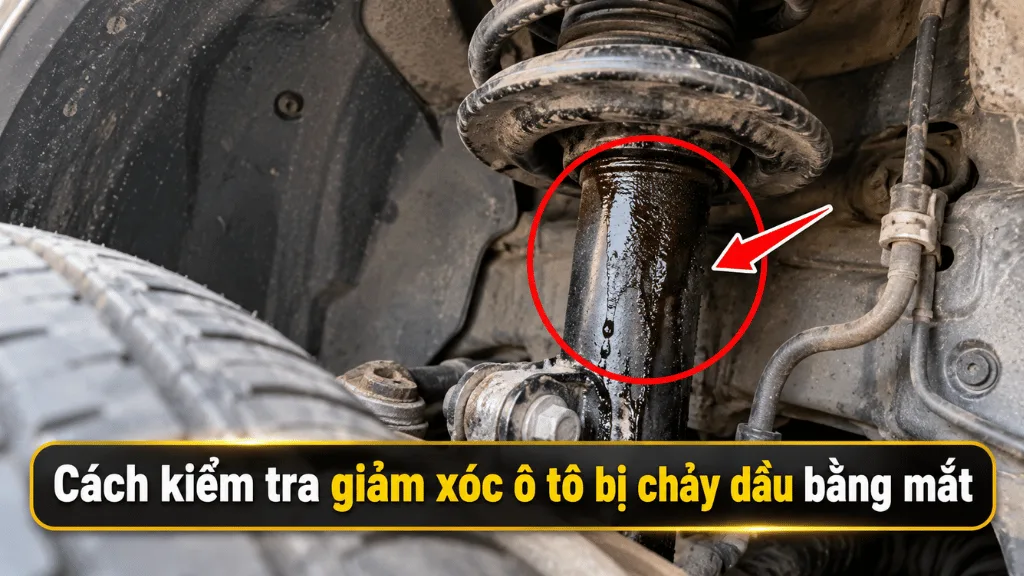 Cách kiểm tra giảm xóc ô tô bị chảy dầu bằng mắt thường
