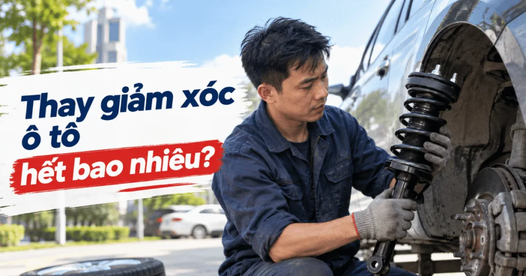 Thay giảm xóc ô tô hết bao nhiêu? Bảng giá chi tiết 2026