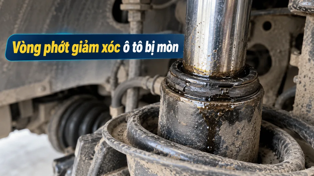 Vòng phớt giảm xóc ô tô bị mòn